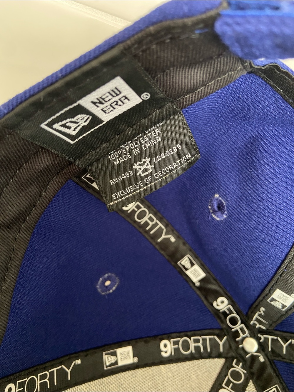 New Era NWT Unisex Royal Dodger Blue LA Dodgers 9FORTY Adjustable Baseball Hat - Picture 10 of 11